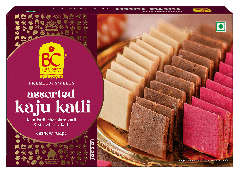ASSORTED KAJU KATLI (Kaju Katli, Chocolate Katli & Strawberry Katli)
